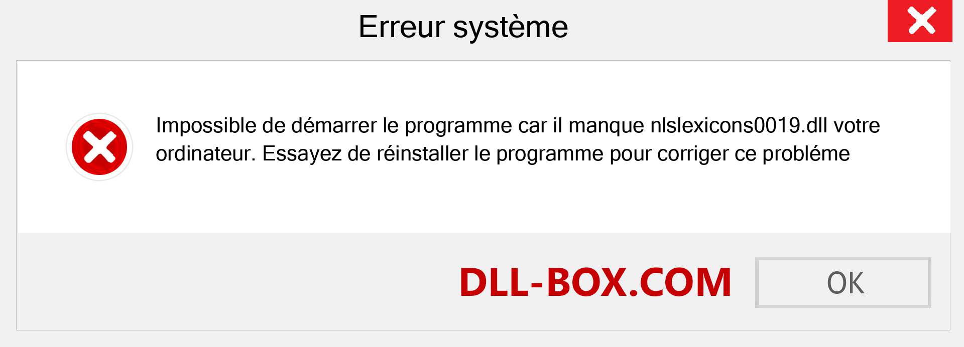 Le fichier nlslexicons0019.dll est manquant ?. Télécharger pour Windows 7, 8, 10 - Correction de l'erreur manquante nlslexicons0019 dll sur Windows, photos, images